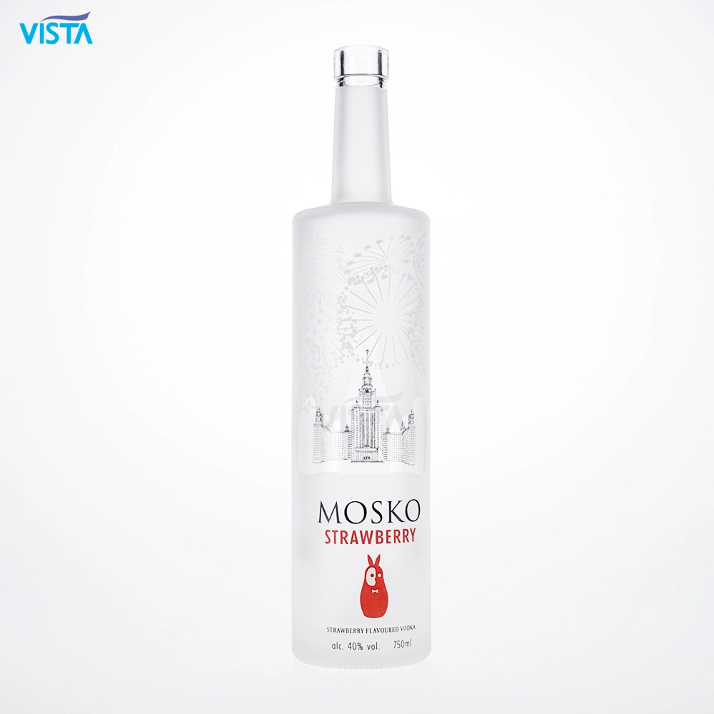 375ml 37.5cl 500ml 50cl 750ml 75cl1000ml 100cl Spirit Liquor Vodka Whisky Water Glass Bottle with Screw Cap Cork Cap High Flint Clear Color