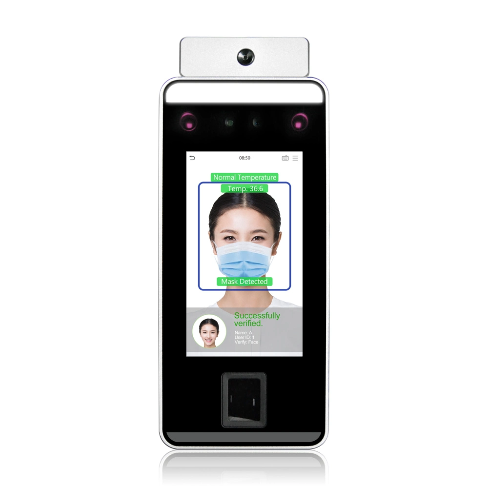 (FacePro1-TD) Biometric Palm Time Attendance Face Recognition with Temperature Access Control