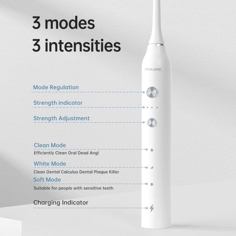 China Manufacturing Portable Rechargeable Sonic Electric Toothbrush with Slim Holder