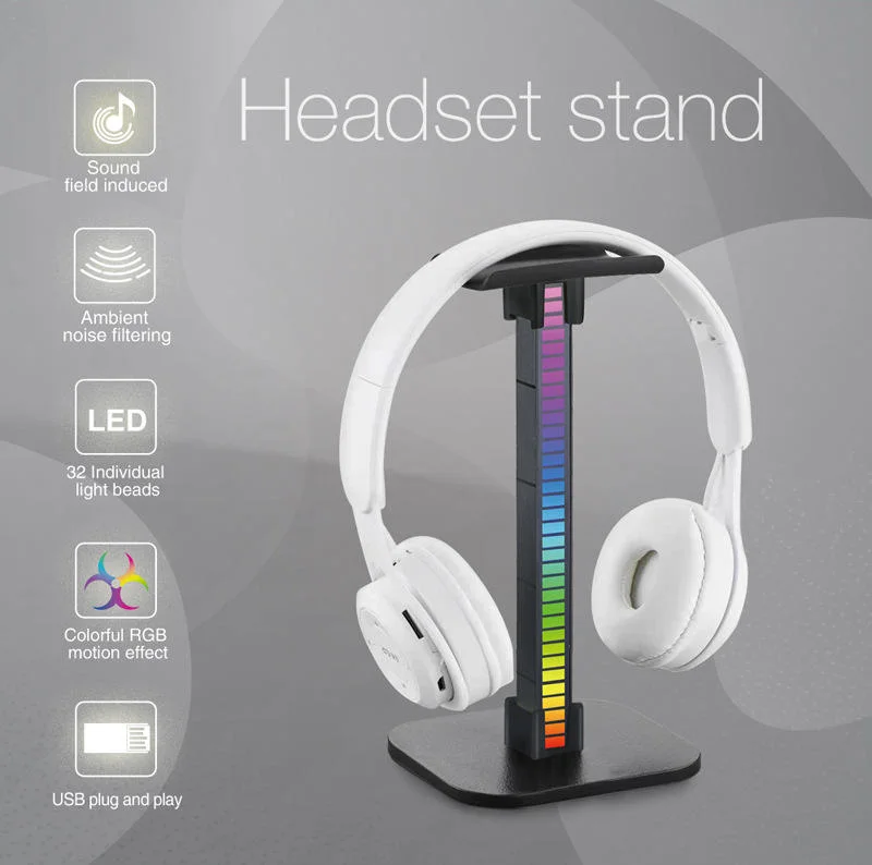 Headset Stand LED Rhythm Lamp Strip Atmosphere Light