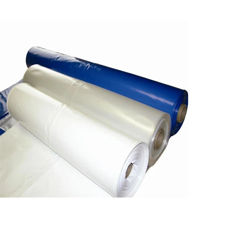 Custom Width White Blue Clear PE Shrink Wrap Shrink Film for Scaffolding, Construction, Big Equipment