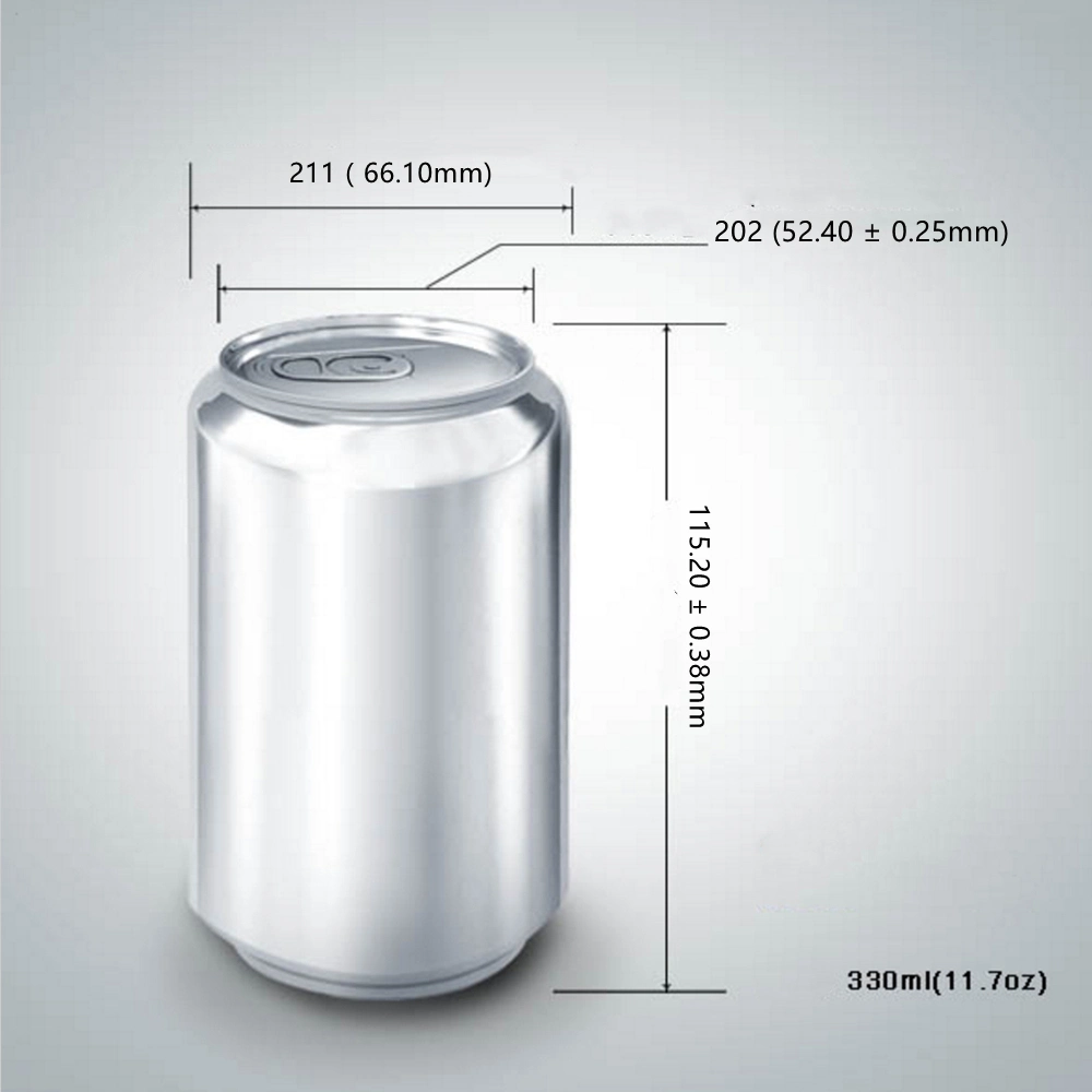 Aluminum Beverage Cans with Easy Open Lid