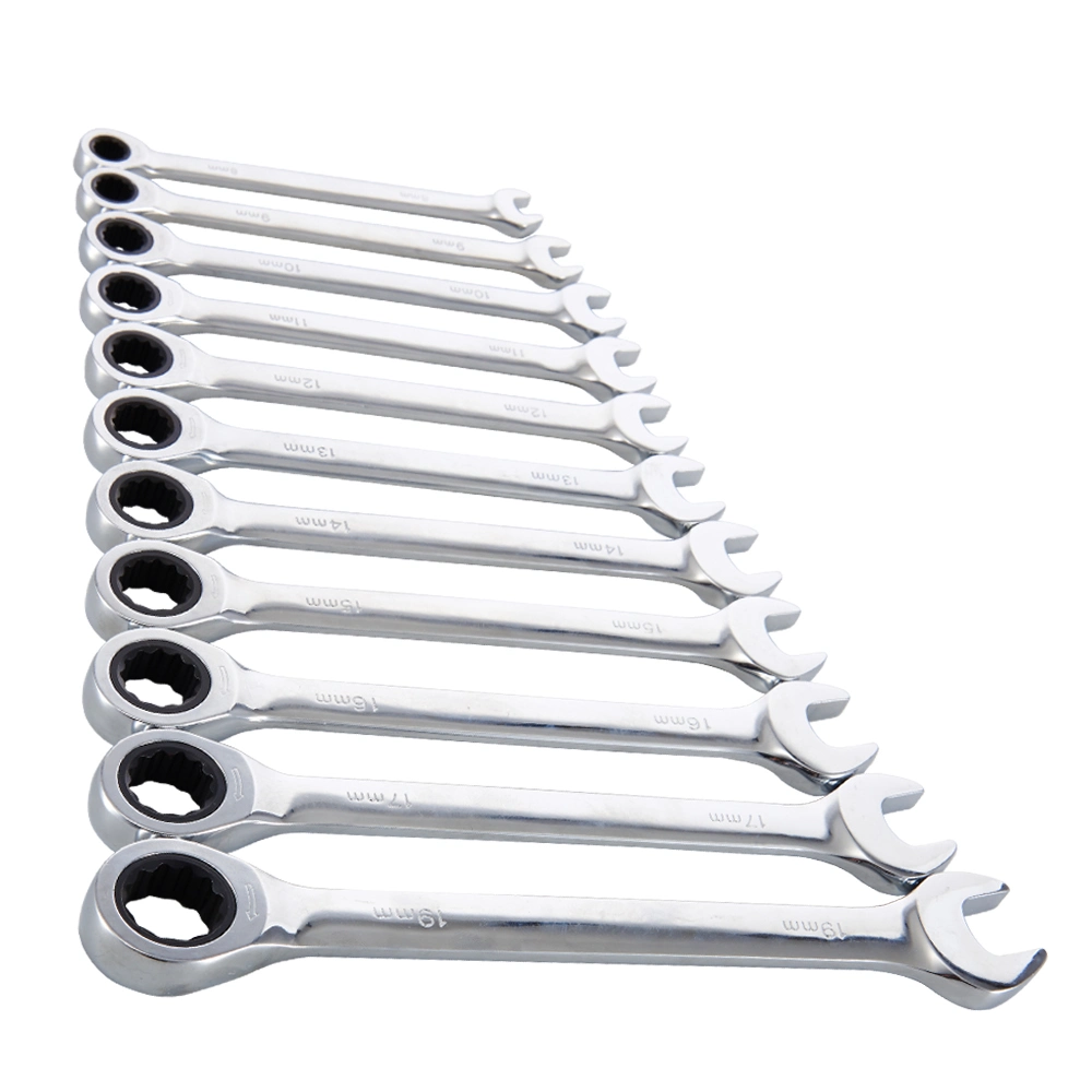 CRV Reversible Ratchet Combination Wrench