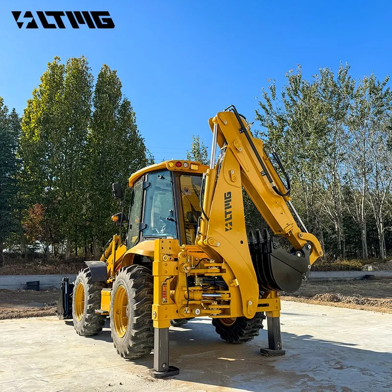 2024 Ltmg CE Certification 4WD Diesel Front End Backhoe Loader with H Leg