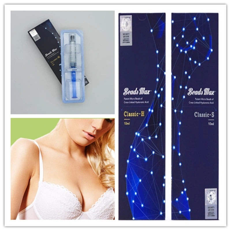 10ml Cuentas Max Filler Cirugía Plástica Implantes de la mejor calidad para Buttock mamario mejorar Tamaño Grande más Natural Protección Dermal Llenador Gel de ácido hialurónico