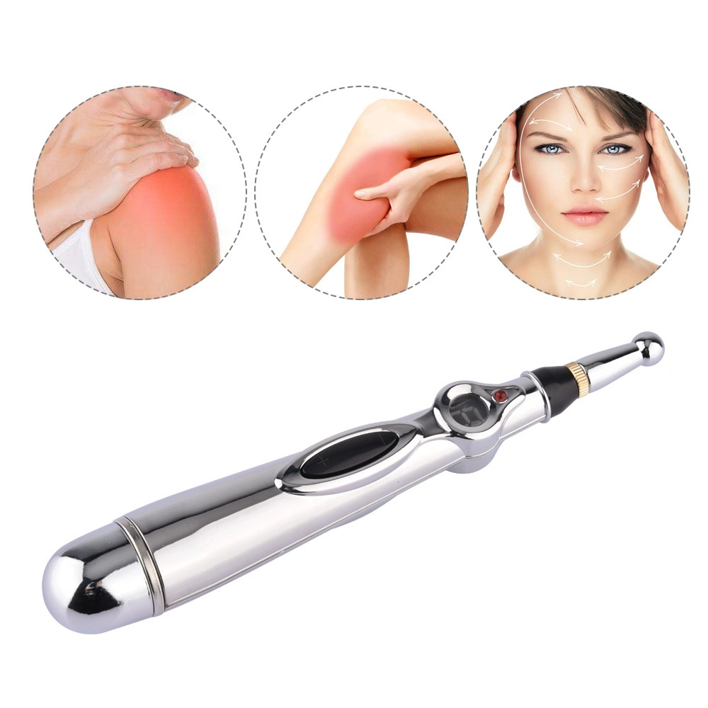 Five Massage Heads Acupuncture Moxibustion Meridian Energy Laser Physiotherapy Pen