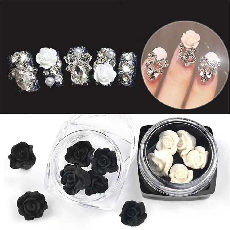 3D Rose Blume DIY Nail Art Dekoration Zubehör für Nagel Schönheitssalon