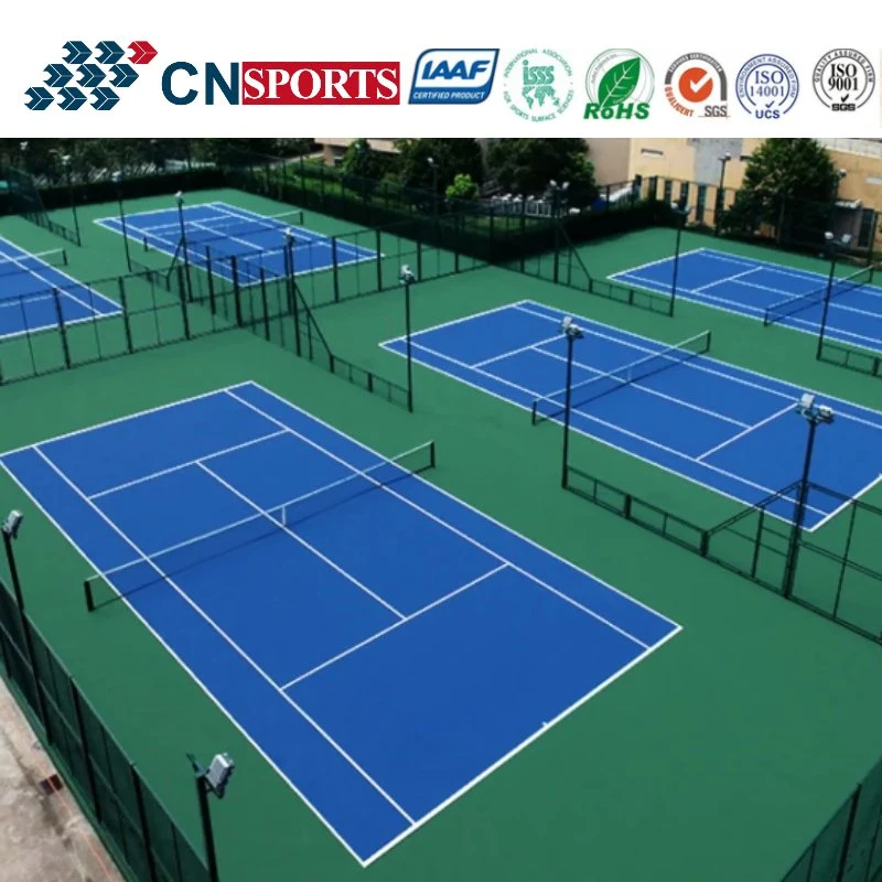 Safe and Comfort Sport Floor for Tennis Court Coating