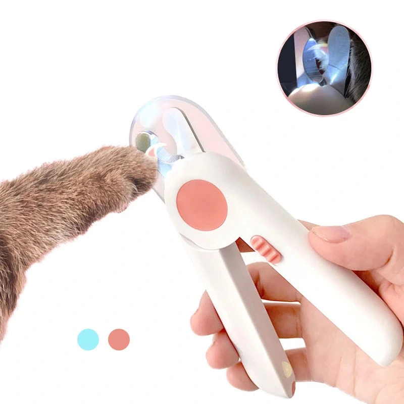 Professional Pet Cleaning Beauty Tool Nail Scissors LED Pet Nail Clipper for Dogs Cat Cutter