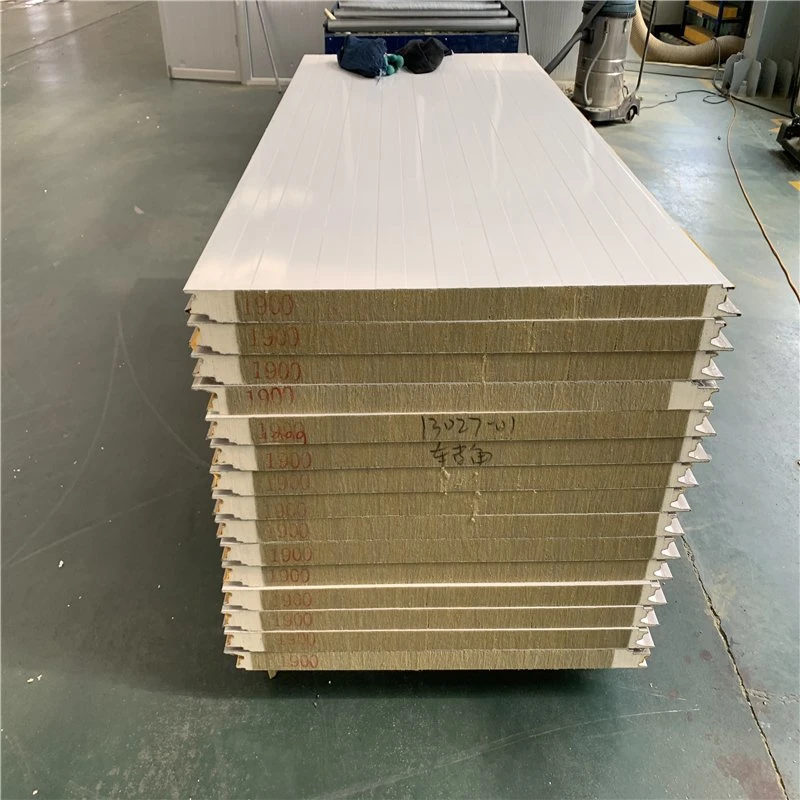 Fire Resistant Rockwool Sandwich Panel Mineral Wool Composite Rock Wool Insulation Board