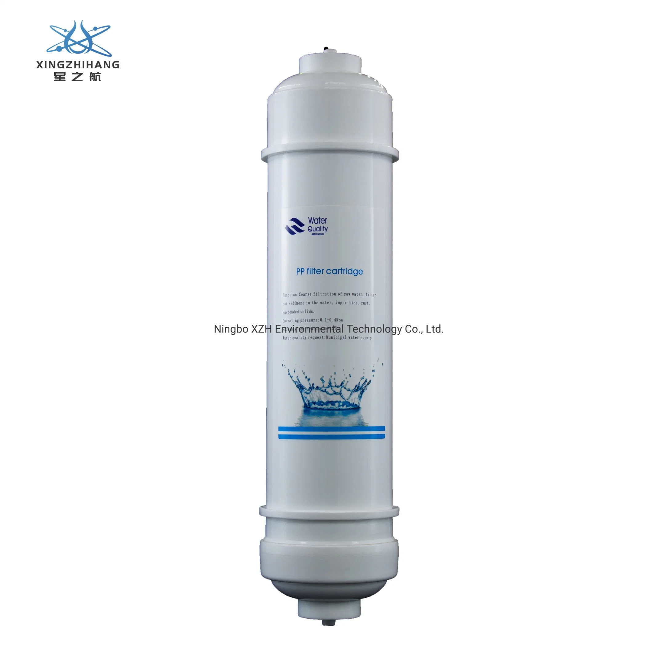 Xzh 10inch Chlorine Test Odor Reduction Cartridge Filter for Water Purifier