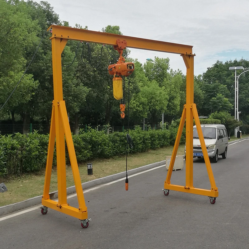 Supply Electric Gantry Mobile Lifting Hand-Push Trackless Small Gantry Simple Light Gantry