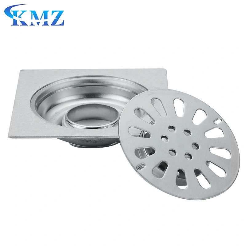 Factory Direct Square Metal Concealed Drainer Invisible Floor Drain with Strainer