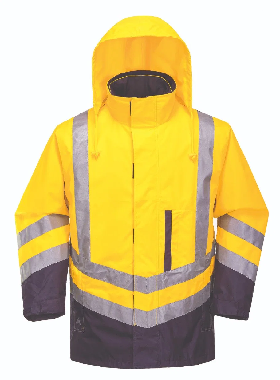 La parte superior de seguridad Venta de Ropa de trabajo reflectante Chaqueta de invierno Hola hombres Ropa de trabajo de construcción