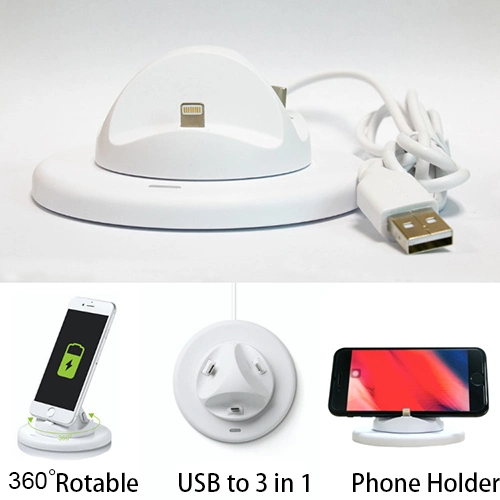 Promotion Gift Mobile Charging Station, 3 in 1 Fast Phone Charging Station