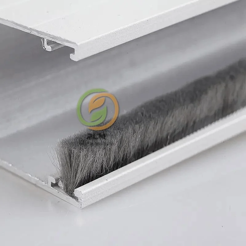 Factory Price Brush Wool Pile Weatherstripping Silicone Sealing Strip Large Door Seal Weather Strip Black/Grey Strip 48*600/700800/900 mm
