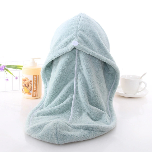 Water Absorbent Magic Dry Hair Cap Miniso Style for Salon Towels