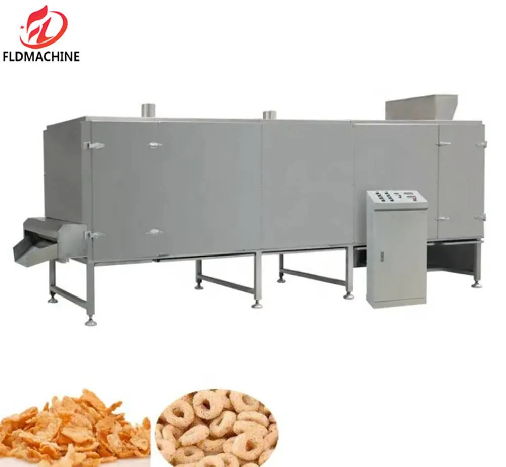 Full Automatic Crispy Corn Flakes Breakfast Cereals Food Making Machine Production Line