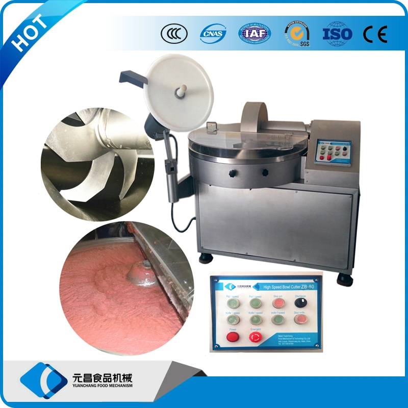 Zb-200 High Speed Meat Bowl Cutting Machine for Halal Meat Chopper