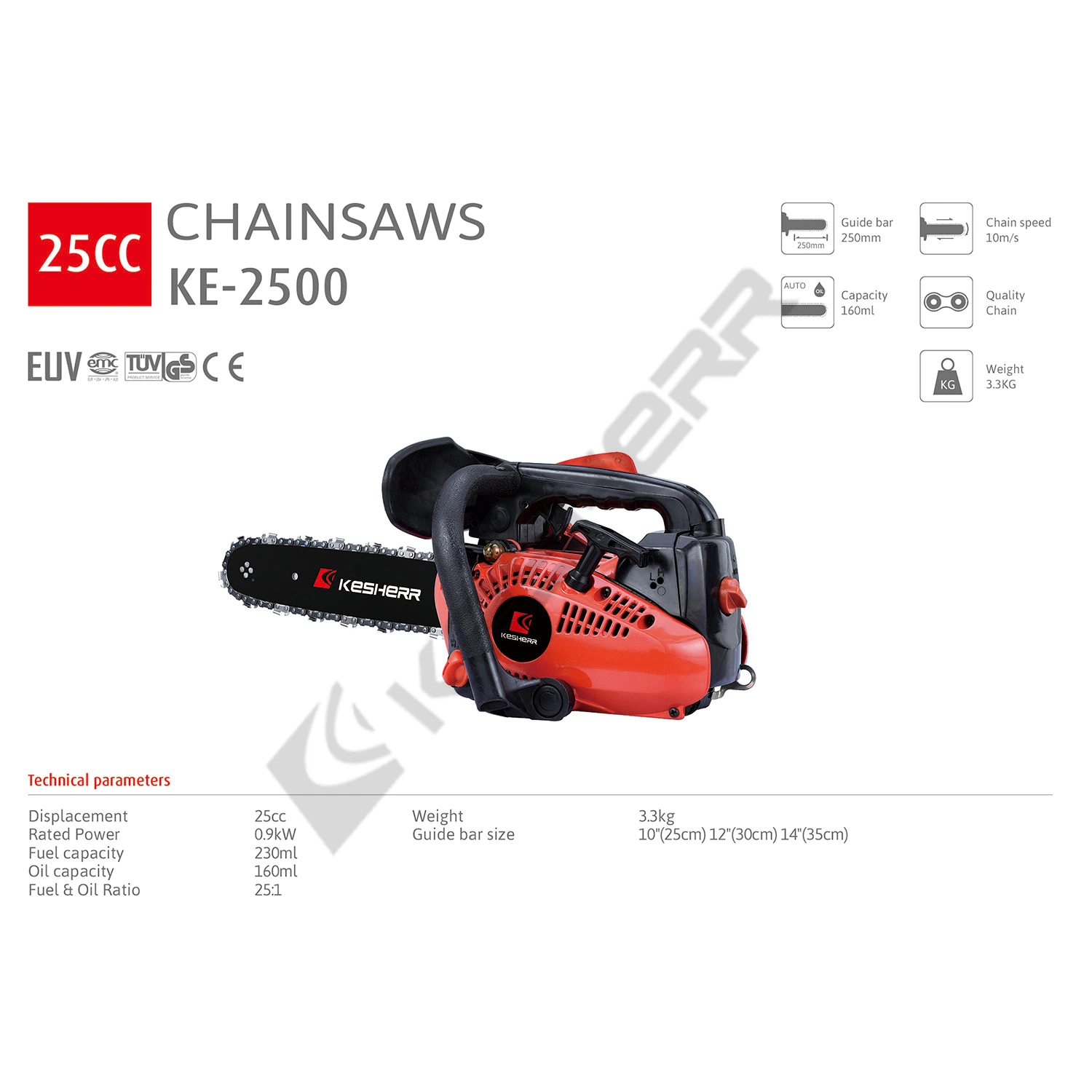 25cc Trees Gas Powered Chainsaws