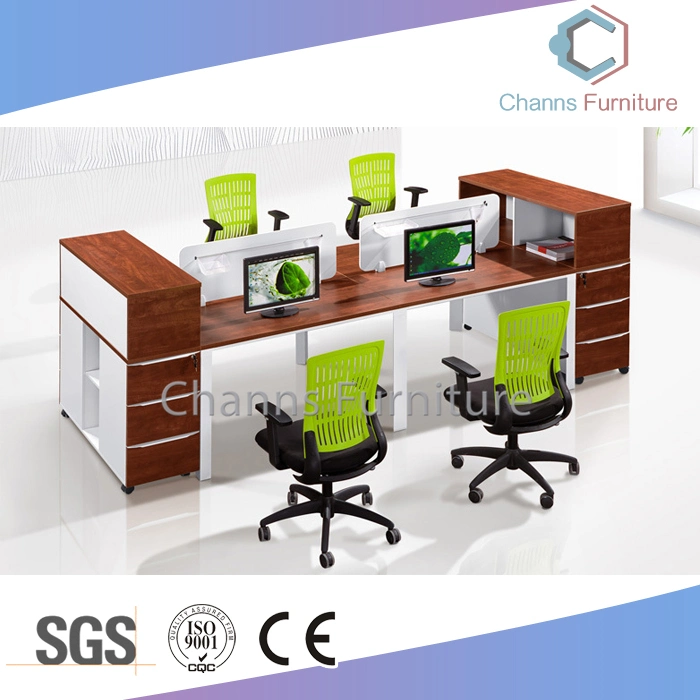 Straight Shape Office Furniture Four Seats Workstation with Cabinets (CAS-W617)