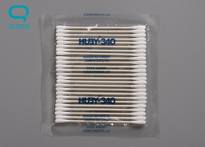 Double Head Clean Room Polyester Foam Swabs Industrial Disposable Lint Free Cleanroom Polyester Head Swab