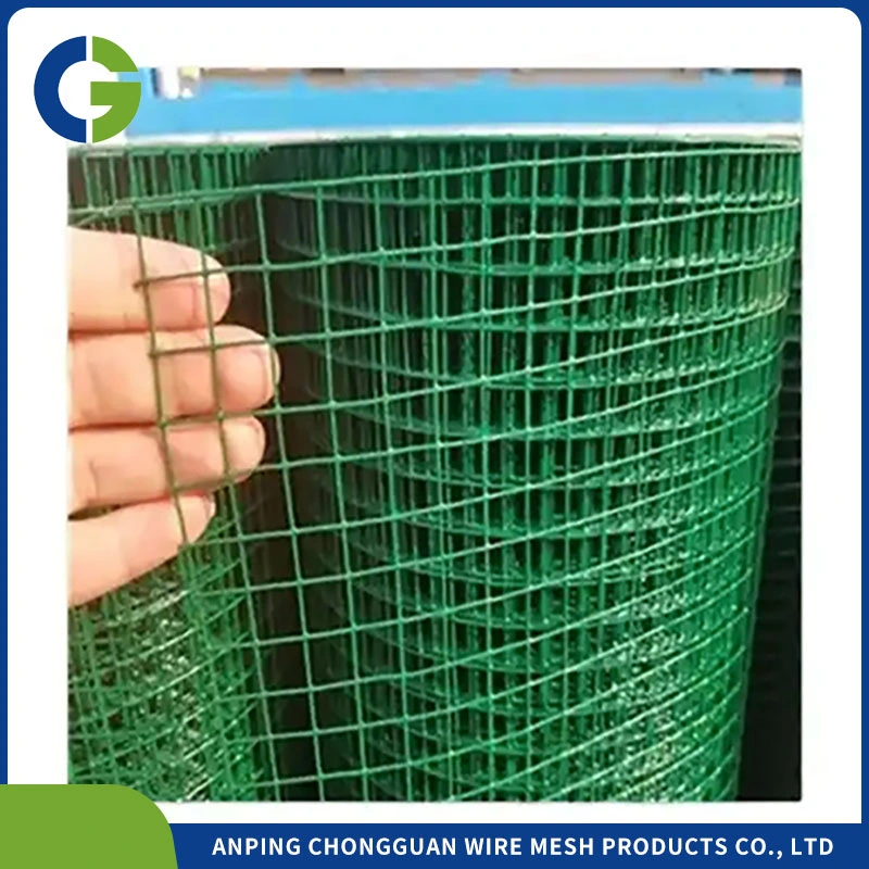 16 10 Gauge 2X2 4X4 Fencing Net Iron Wire Mesh PVC Green Coated Galvanized Welded Wire Mesh Roll Wire Mesh Mesh