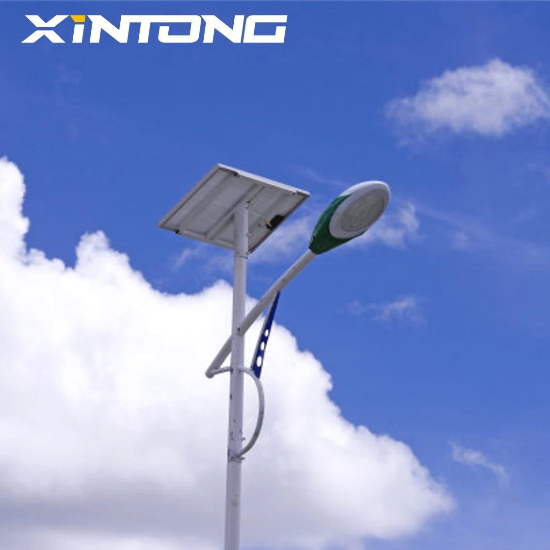 150W Outdoor Solar LED Street Light Energy Saver Warm White Black Color