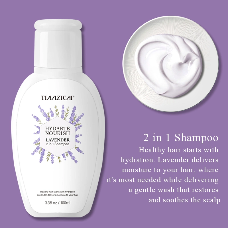 100ml Mini Lavender Shampoo Portable Travel Use for Hotel