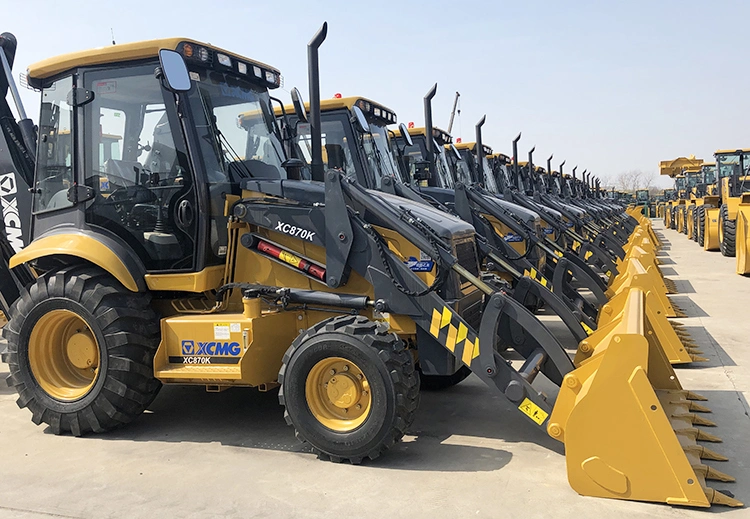 Xuzhou Factory Mini Backhoe Loader Xc870K with Weichai Deutz Engine and Extended Arm