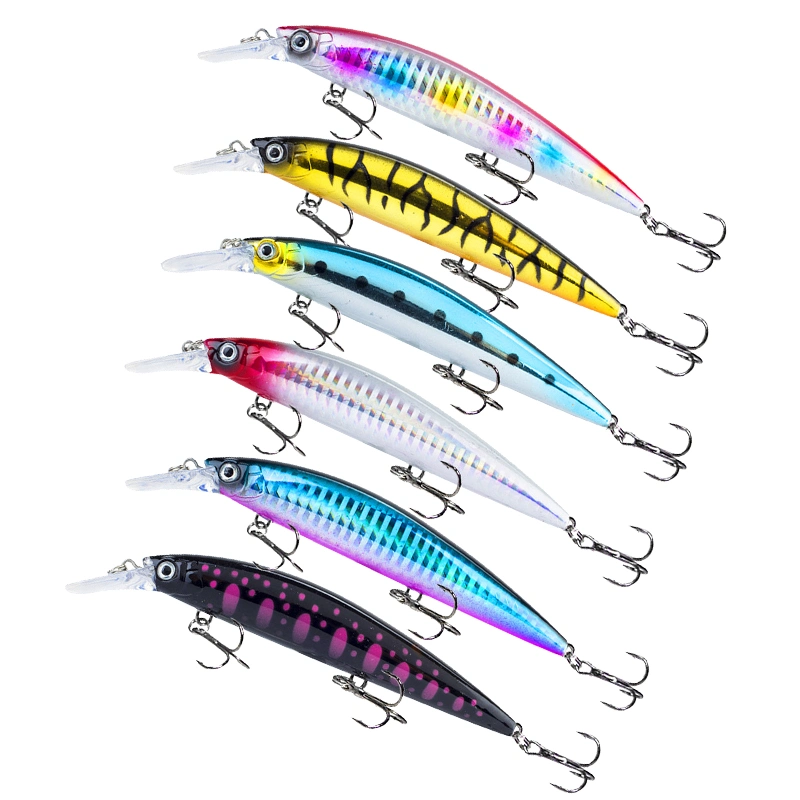 2023 New 130mm 36g 3D Sinking Heavy Wobbler Hard Minnow Fish Lure