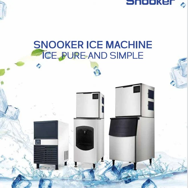 Snooker 190kg/día máquina de hielo comercial de alta calidad con hielo de almacenamiento Dispensador