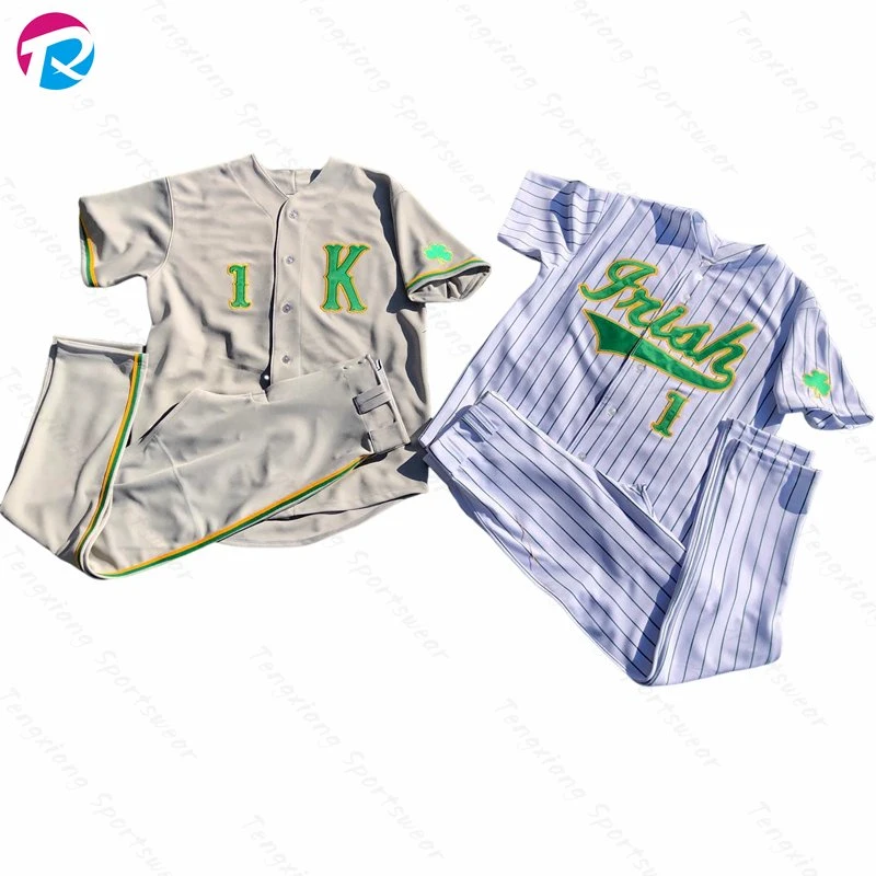 Personalizar bordado Béisbol estilo uniforme camisa al por mayor Beball en blanco barato Jersey