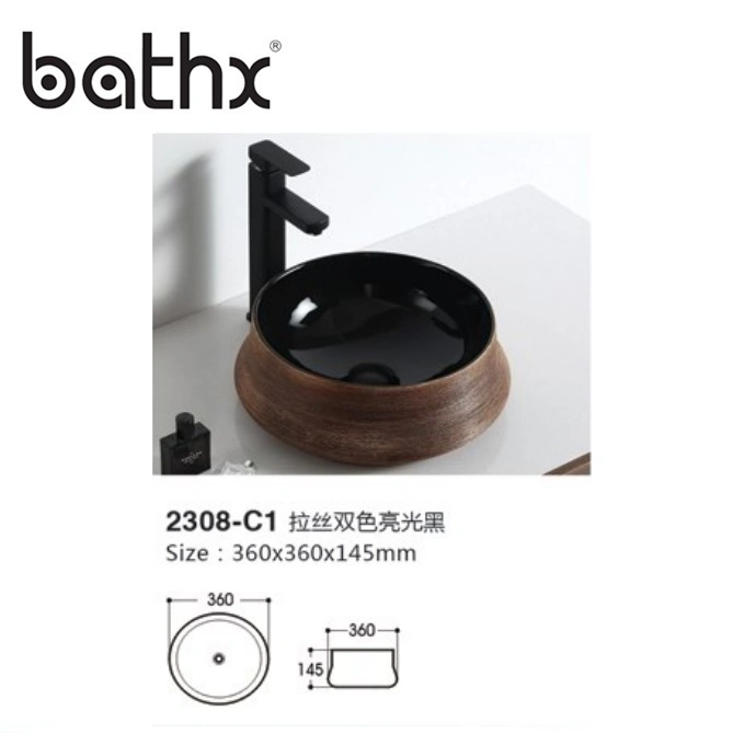 Fashion Sanitary Ware Countertop Wash Hand Basin Bathroom Lavabo Porcelain Artistic Basin Bowl