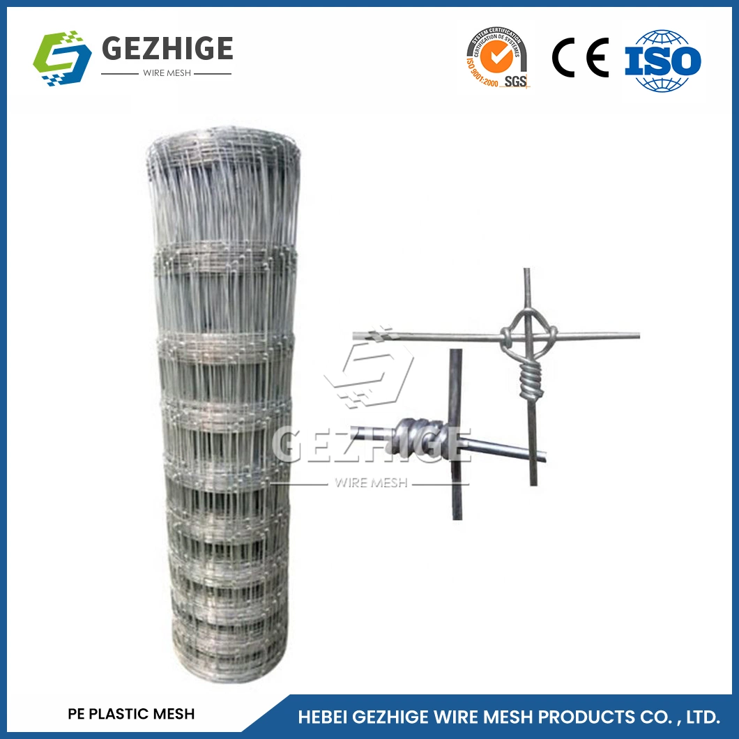 Gezhige 2.5mm Diameter Deer Field Farm Fence 50m Width/Roll High-Quality Deer Fence Suppliers China 50m Length 8FT Steel Wire Woven Deer Fence