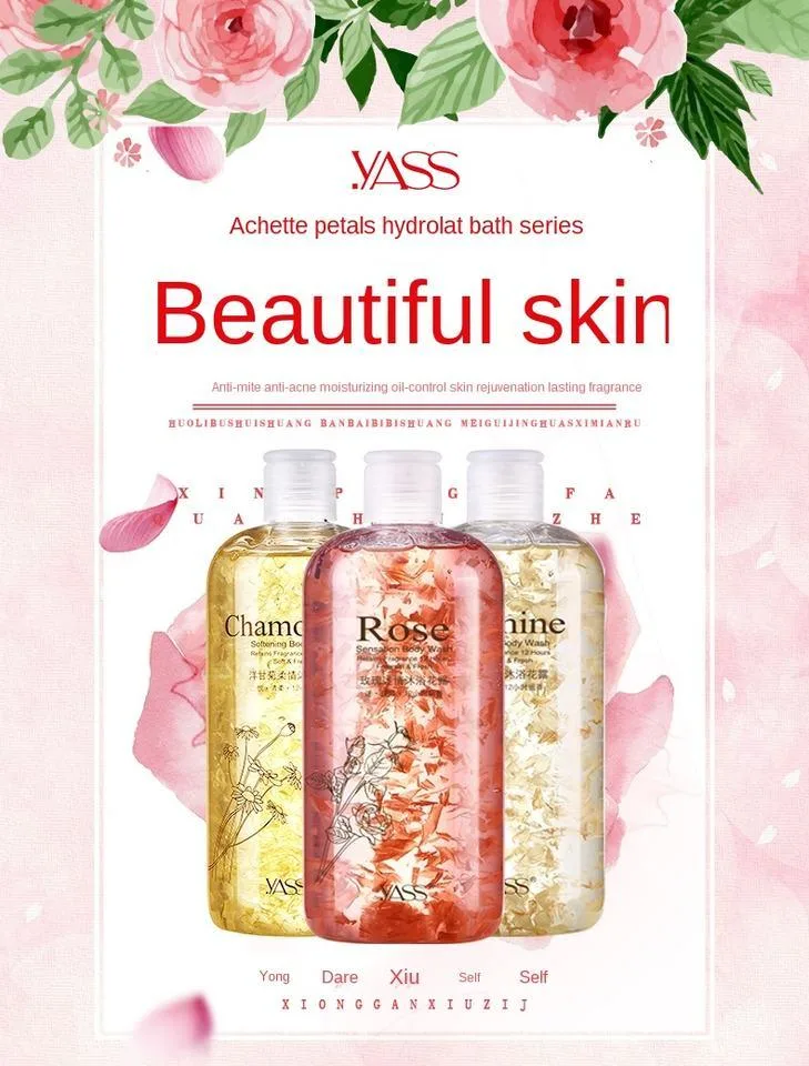 Quality Men Women Bath Bubbles Vegan Flower Aromatherapy Shower Gel