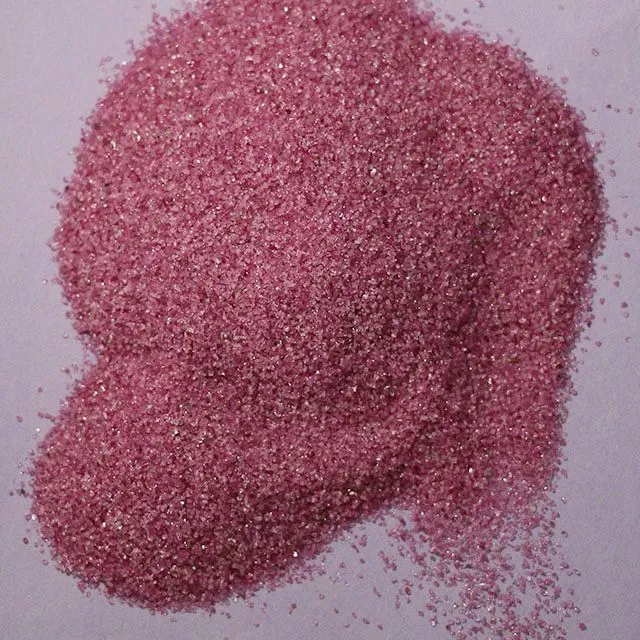 2023 alumina rosa fundida corindo rosa cromo corindo abrasivo rosa Óxido de alumínio