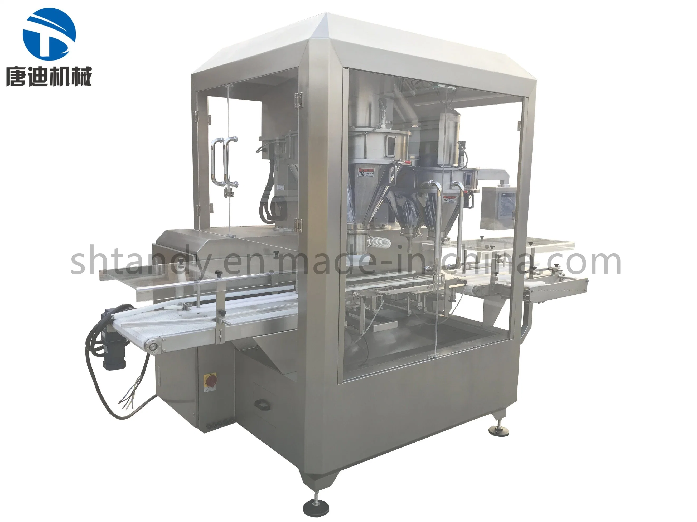 Auto Cosmetic Powder Bottle Filling Packing Machine