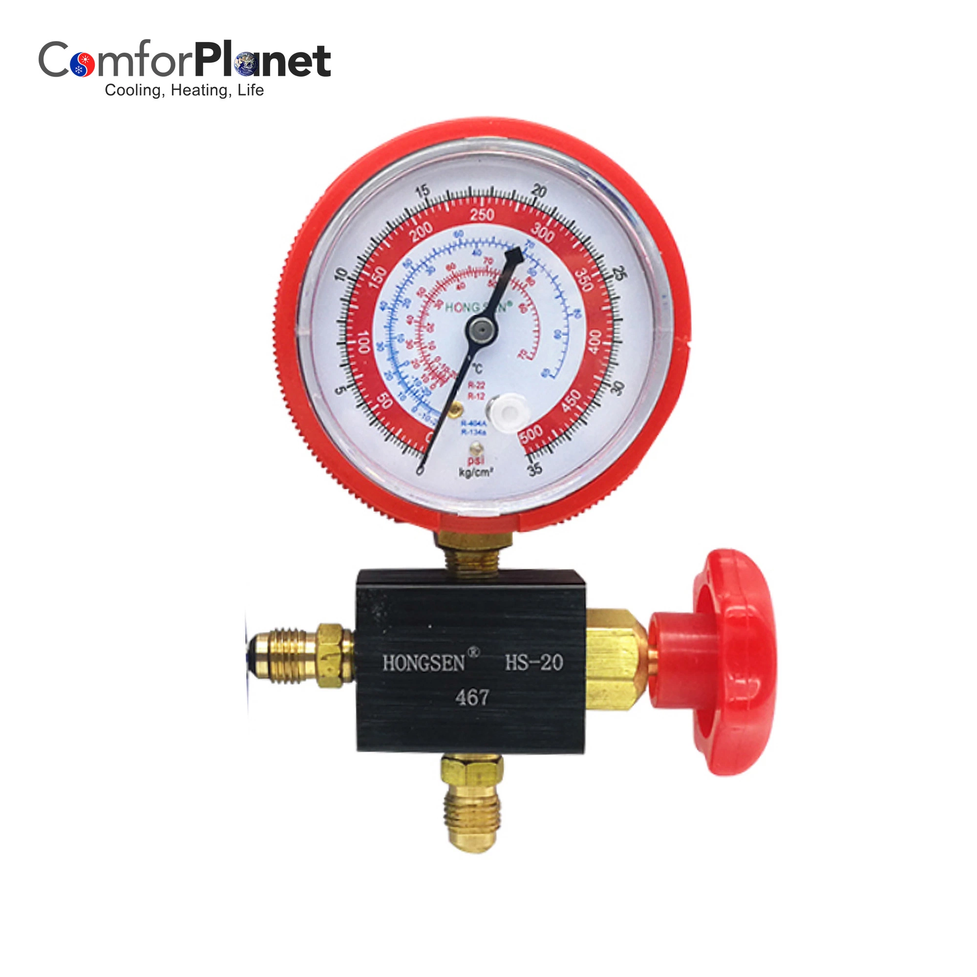 Presión de refrigerante Mayorista/Proveedor, conjuntos de manómetros de un solo colector para acondicionador de aire