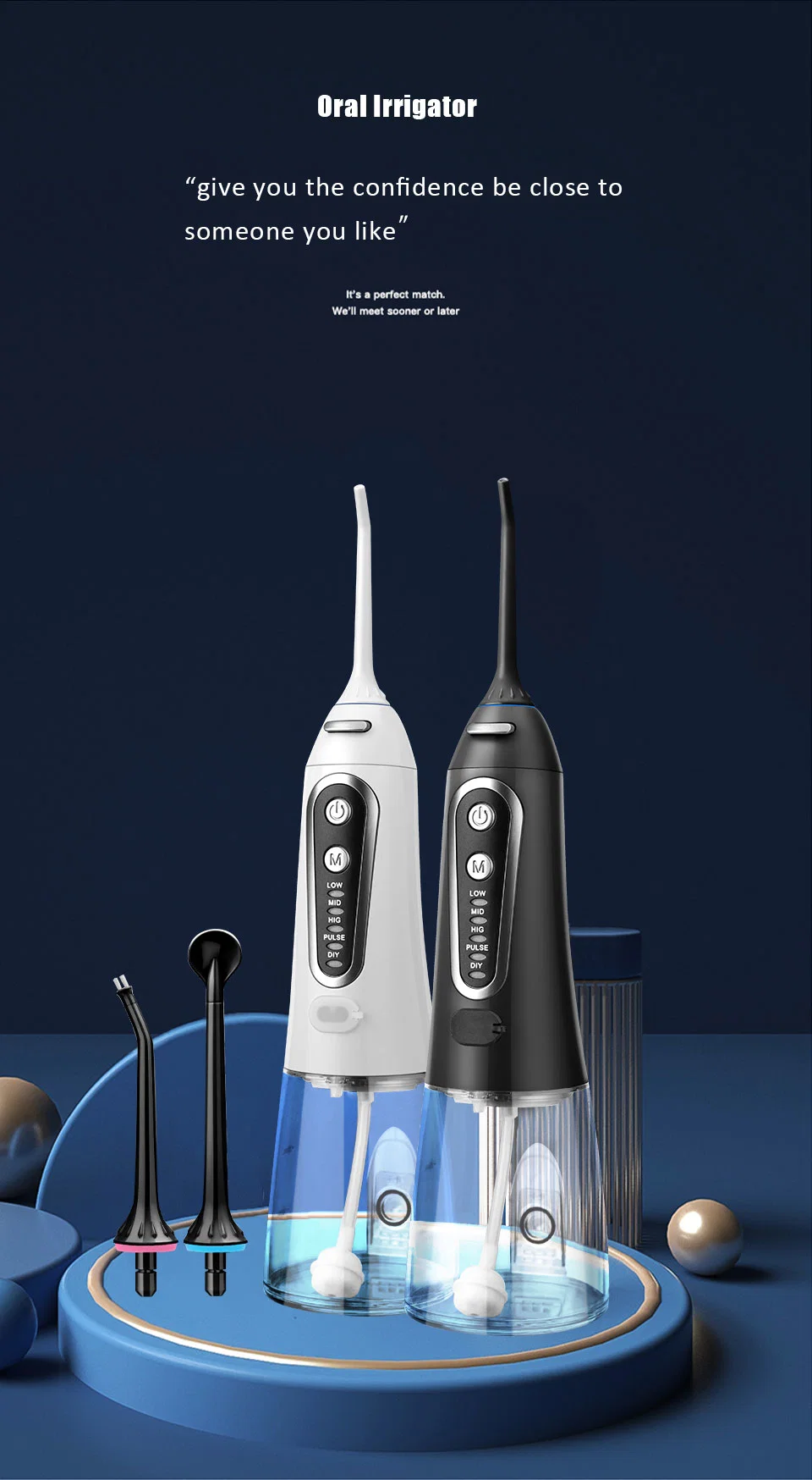 OEM Custom Water Flosser with New Oral Hygiene Dental Clean Whitening