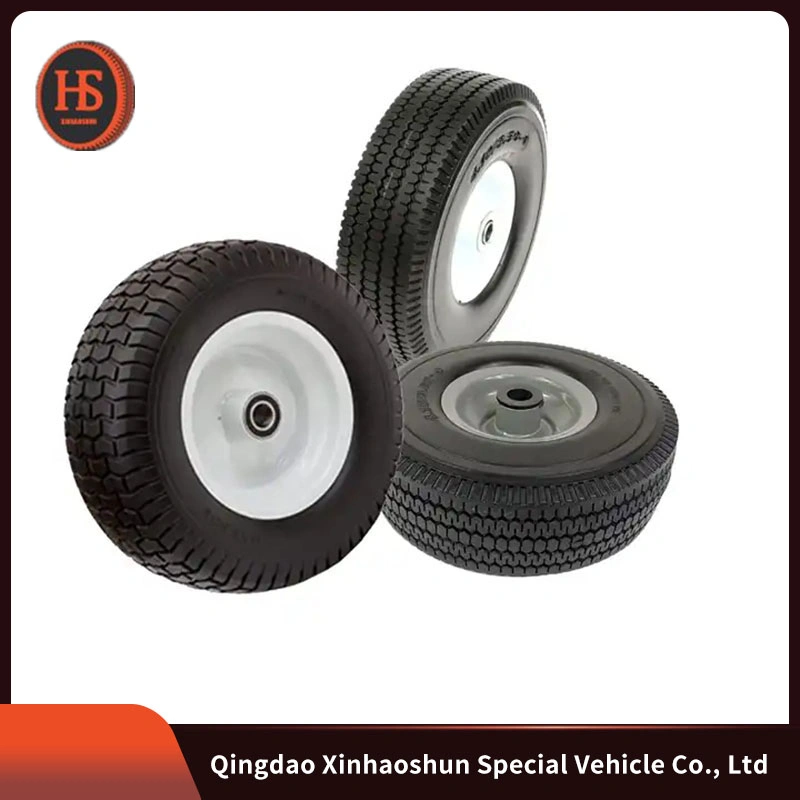 Factory Price Wear-Resistant High Load Capacity PU Solid Wheel for Wheelbarrow Shock-Proof Plastic Wheelbarrow Trolley Wheel