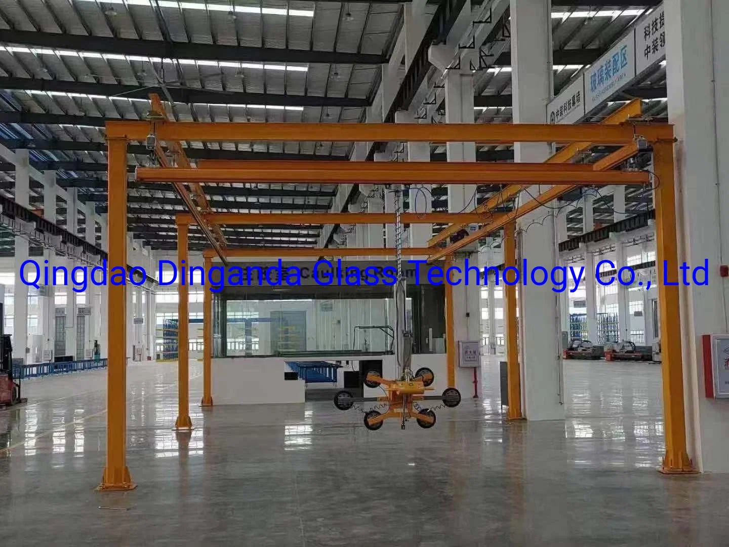 Dinganda Glass Machine Portal Frame Pneumatic Vacuum Glass Lifter Glass Lifting Equipment 7meter*7 Meter 10meter*10meter 450kg Capacity