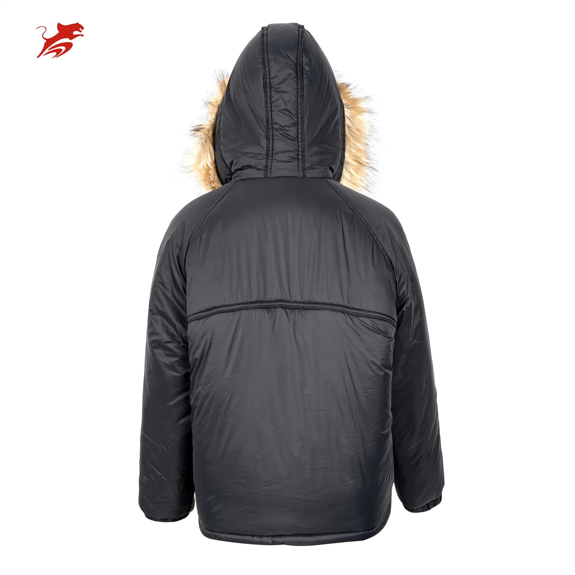 Женская худи Asiapo Original Factory Black Fur Outdoor Fashion Travel Зимние зимние теплые мягкие удобные куртки Puffer