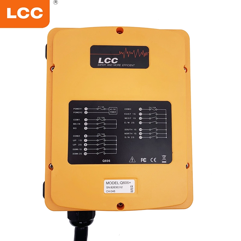 Q606 AC/DC 24V-48V 6 Buttons Double Speed Wireless Transmitter & Receiver Hoist Crane Remote Controls