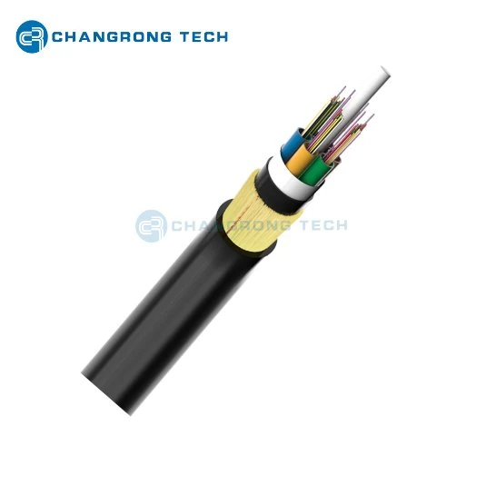 La fibra monomodo Changrong personalizada Tech China submarino de fibra óptica de ADSS Cable con ISO9001