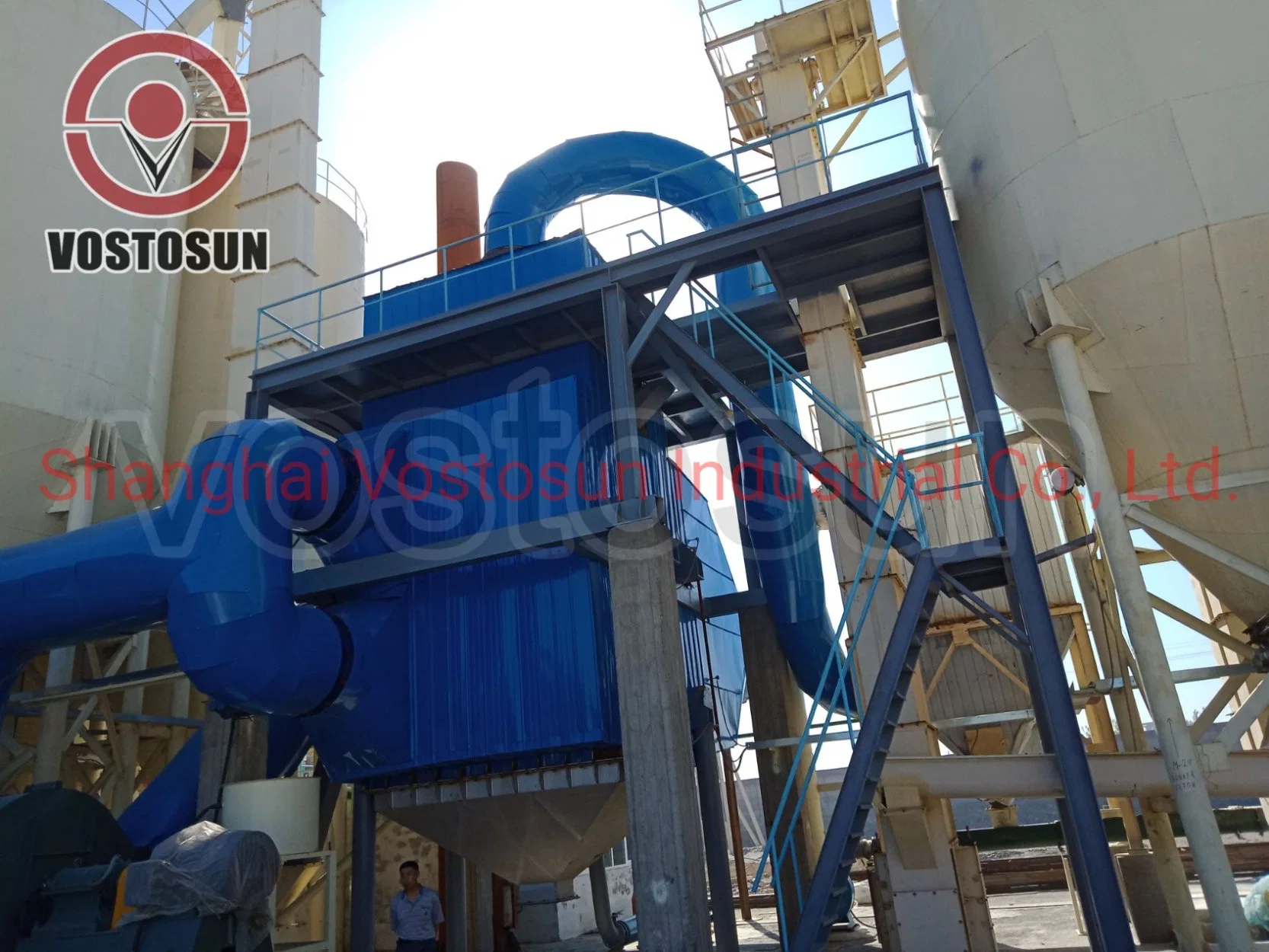 High Efficient Sufficient Drying and Calcination 50t/H Gypsum Powder Production Line