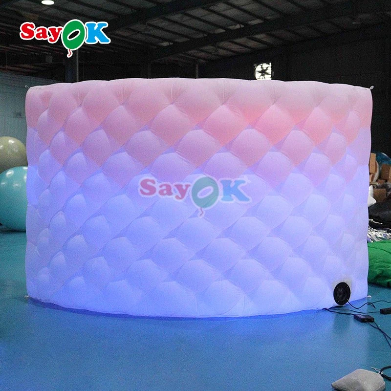 Customized Indoor LED Inflatable Photo Booth Wall Inflatable Air Wall for Sale