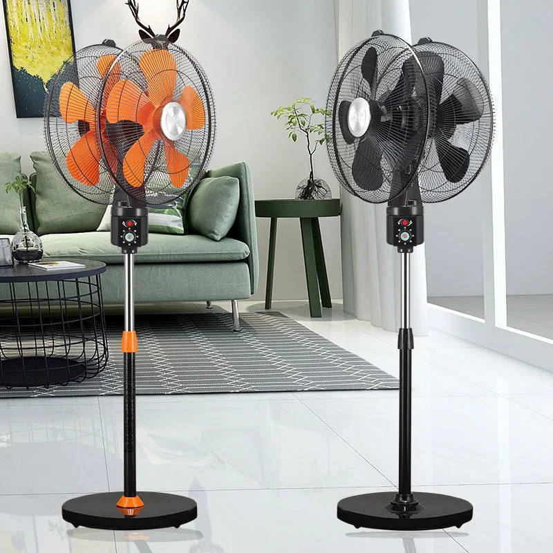 214 Degree Oscillating Double Heads Pedestal Stand Fan