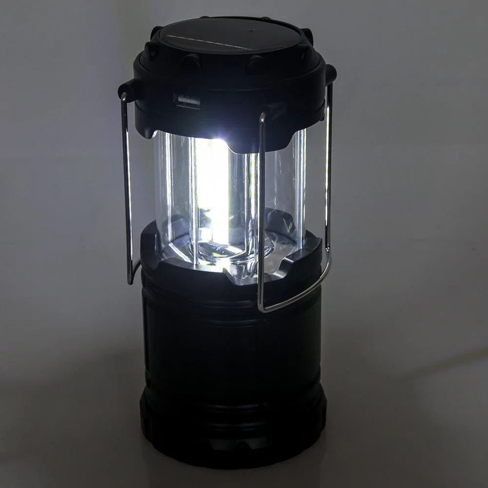 Yichen Portable Lantern Solar and USB Rechargeable Camping Light with AA Battery Option