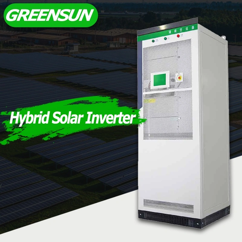 Inverseur solaire hybride 15kw 20kw 30kw 50kw 100kw trois Alimentation de sortie d'onde sinusoïdale pure phase